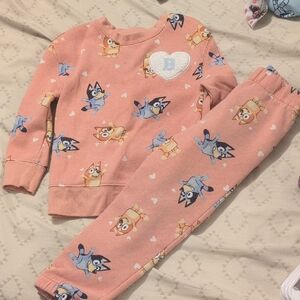 Kids Pink with Cartoon Print